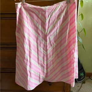 Tommy Hilfiger Asymmetrical Pink and White Skirt